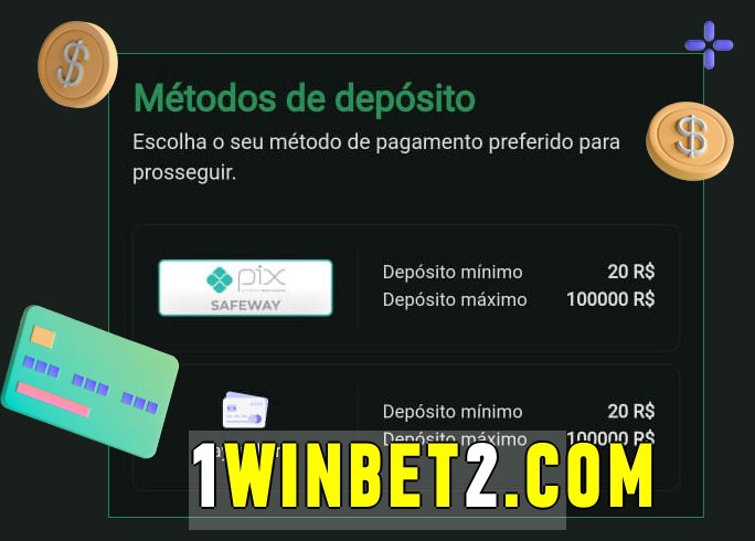 O cassino 1winbet bet oferece uma grande variedade de métodos de pagamento