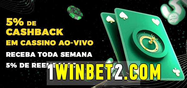 Promoções do cassino ao Vivo 1winbet 